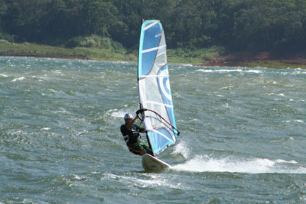 arenal windsurfing in lake arenal