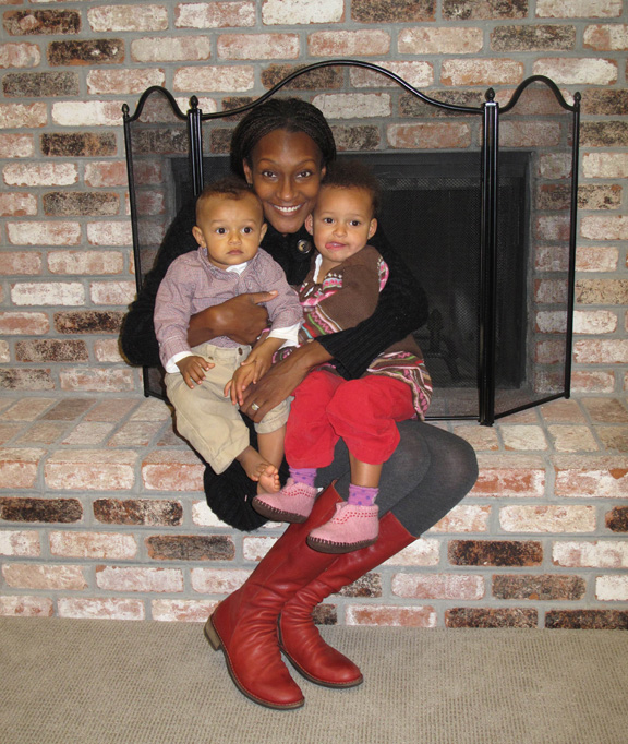 Beautiful Shana in her beautiful boots with her even more beautiful children!