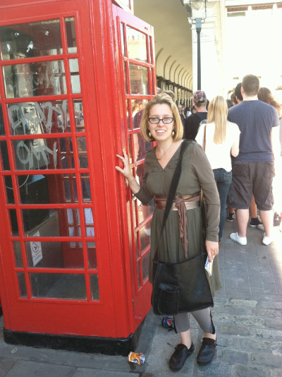 London calling! Anna looking fantastic in her Trippen and Cydwoq!