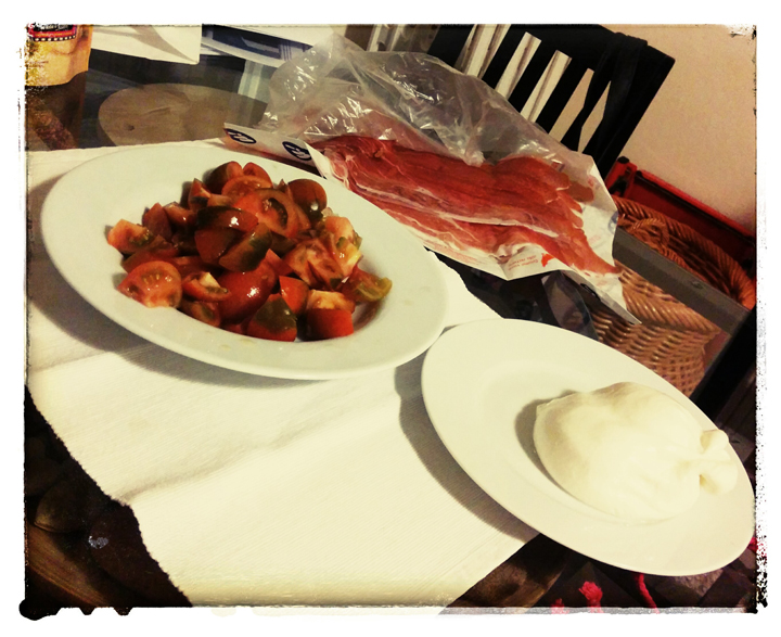 This was just the beginning of our dinner. How come the tomatoes and burrata are so amazing in Italy?
