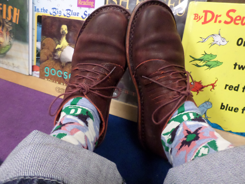 The perfect shoes for reading Dr. Seuss: the Trippen Cage!
