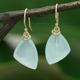 Jamie Joseph Asymmetrical Aqua Chalcedony Earrings