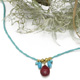 Debbie Fisher Turquoise + Ruby Necklace