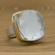 Jamie Joseph Square Rock Crystal Ring