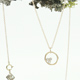 Jamie Joseph Gold Organic Circle Necklace