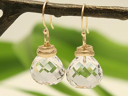 Jamie Joseph White Topaz Earrings