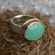 Jamie Joseph Oval Chrysoprase Ring