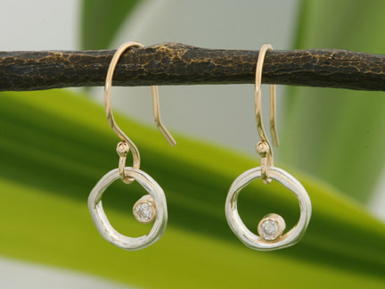 Jamie Joseph Organic Circle Earrings