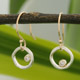 Jamie Joseph Organic Circle Earrings