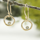 Jamie Joseph 14kt gold Organic Circle Earrings