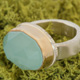 Jamie Joseph Green Chalcedony Ring