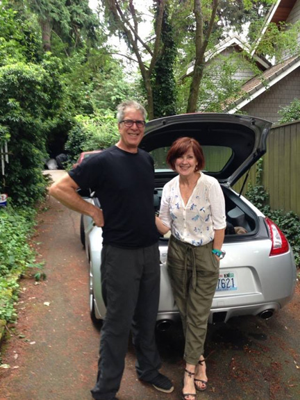 "Leaving for my Montana road trip with my cool new car, my cool new Montana boyfriend, and my still cool old Cydwoq sandals!"