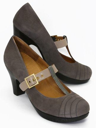 Chie Mihara Konan in Grey/Khaki/Bronze : Ped Shoes - Order online or ...