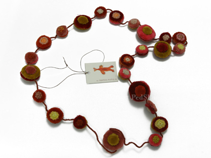 Sophie Digard Pastille Pop Necklace in reds and pinks