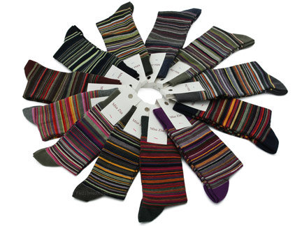 Mia Zia MINI Stripe Socks  in display