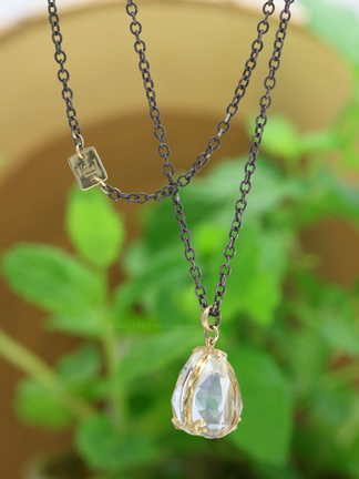 Jamie Joseph Rock Crystal Locket in Rock Crystal Ped Shoes
