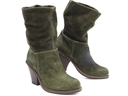 Fiorentini + Baker Pia Boot in Forest Green Suede