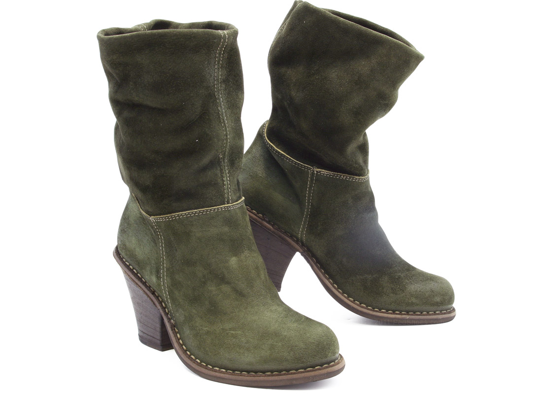 forest green suede boots