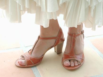 Alberto Fermani T strap Sandal in caramel Ped Shoes Order online or 866.700.SHOE 7463