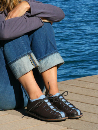 Trippen Sport in Brown/Blue : Ped Shoes - Order online or