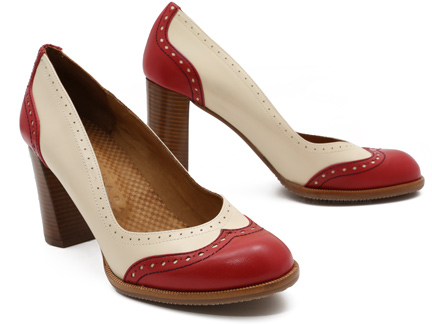Chie Mihara Zelia in Tomato Red / Leche