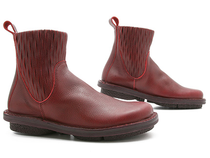 Trippen Structure in Red Berry : Ped Shoes - Order online or