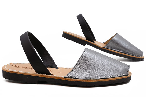 Calaxini Verano Slide in Anthracite Black Strap : Ped Shoes - Order ...