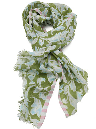 Epice Lotus Scarf in Green / Blue