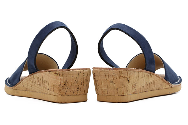 Calaxini Cork Wedge in Marino Blue Ped Shoes Order online or