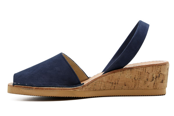 Calaxini Cork Wedge in Marino Blue Ped Shoes Order online or 866.700.SHOE 7463
