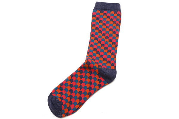 Mia Zia Carnival Socks in Blue / Orange : Ped Shoes - Order online or ...