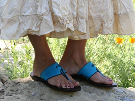 Jutta Neumann Kim Sandal in Turquoise : Ped Shoes - Order online