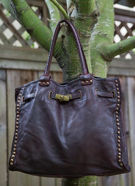 washed leather bags