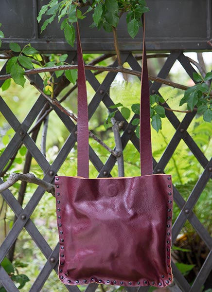 burgundy bag and shoes