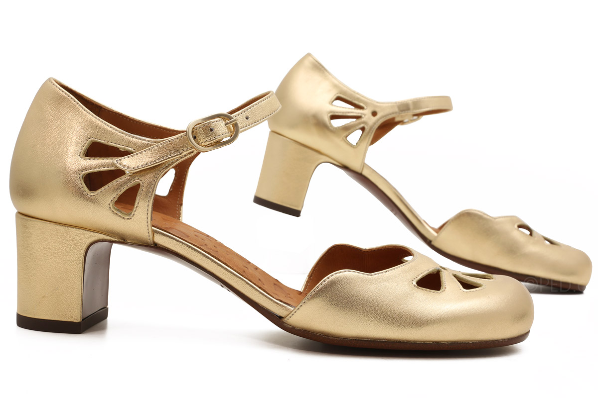Chie Mihara Trula in Champagne Gold 