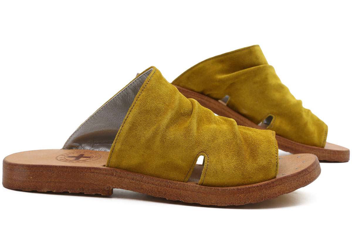 mustard gold shoes