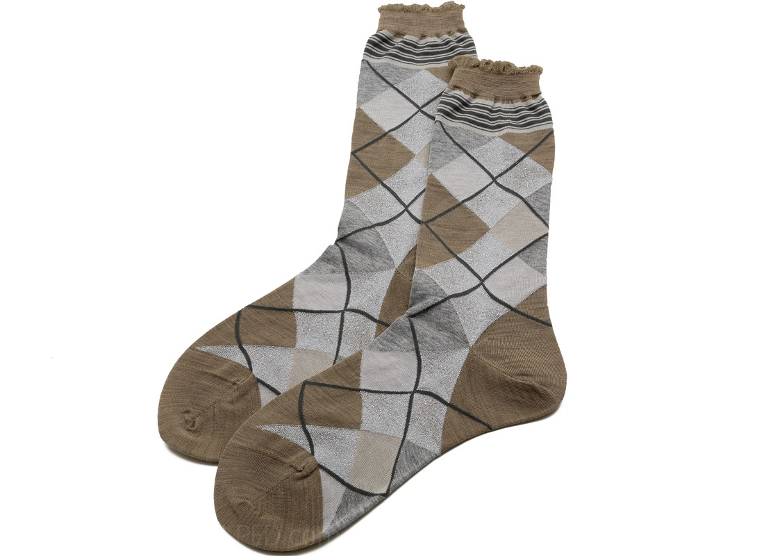 Antipast Argyle Socks in Khaki : Ped Shoes - Order online or 866.700 ...