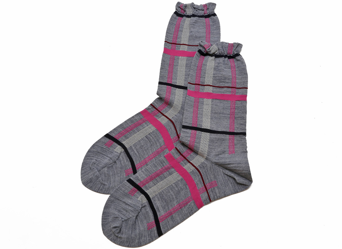 Antipast Checkmate Socks in Grey