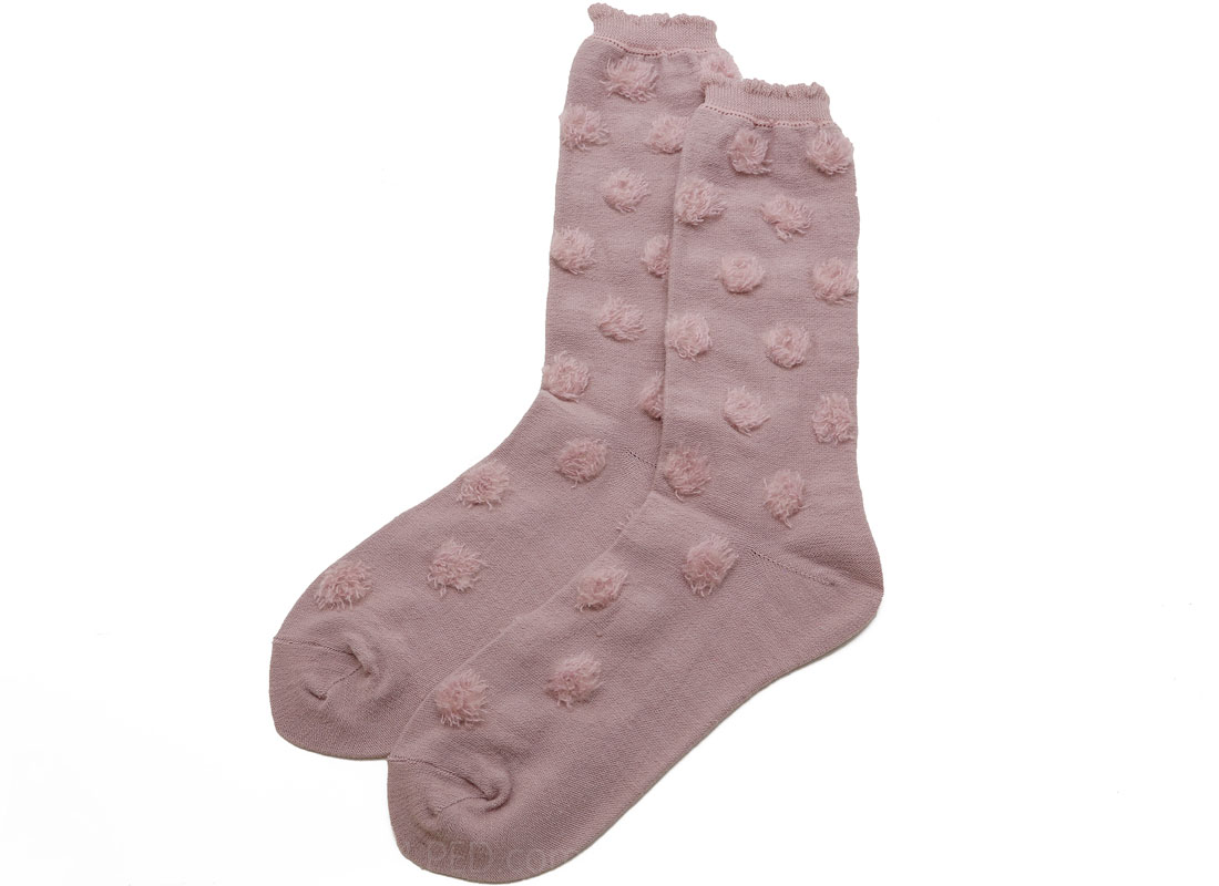 Antipast Ponpon Socks in Pink