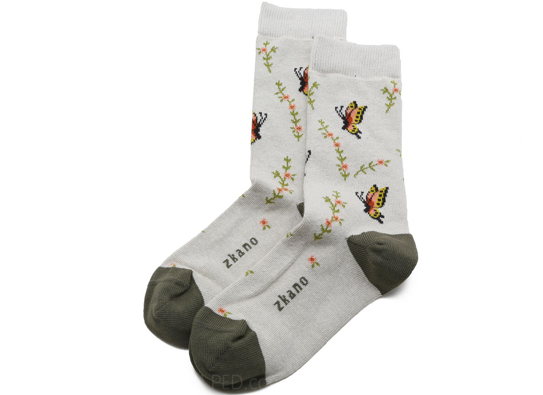 Zkano Butterfly Socks in Pearl