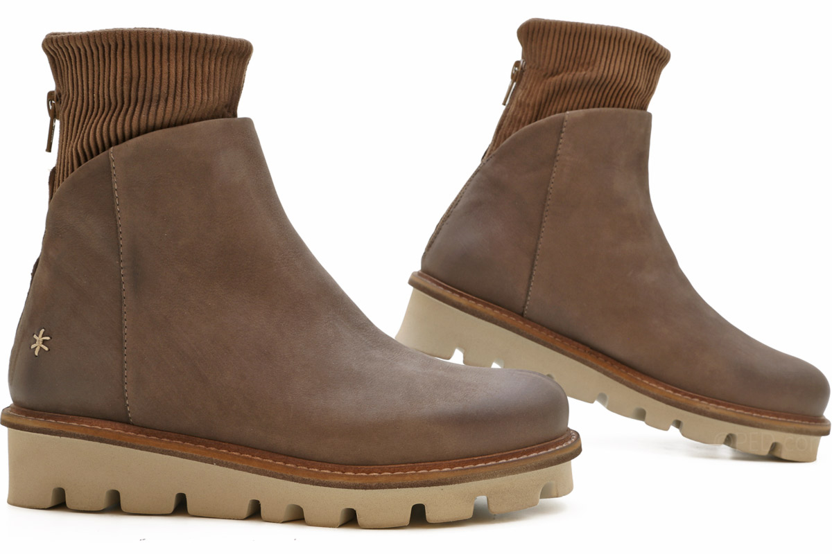 Patrizia Bonfanti Yazi in Taupe Nubuck Ped Shoes Order online