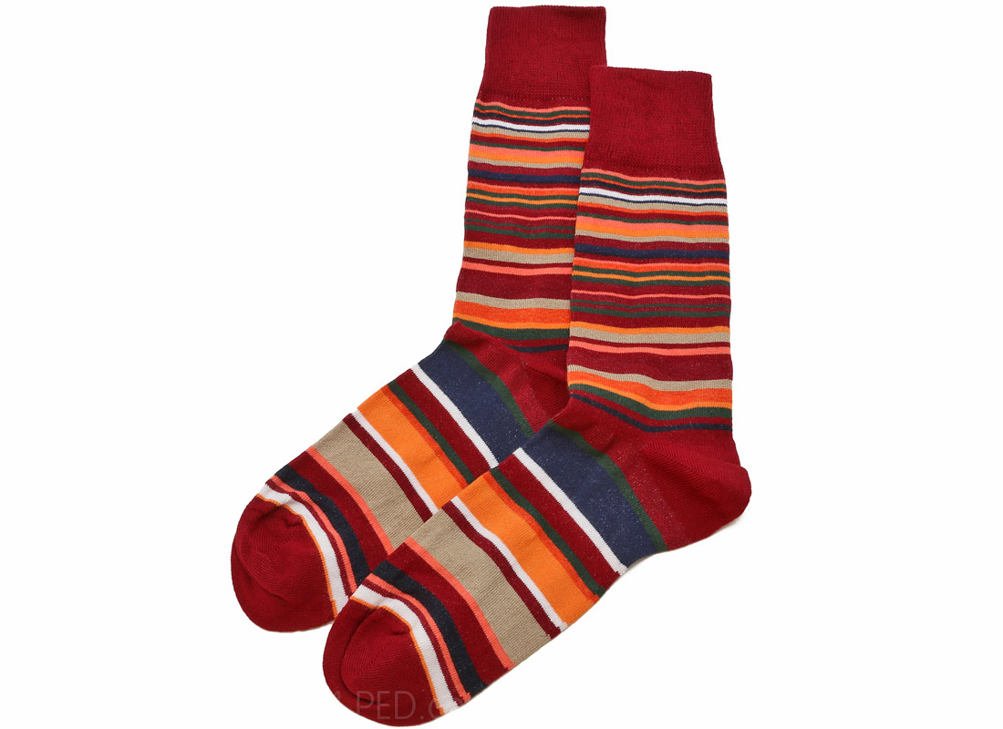 Mia Zia Nea Socks in Crimson