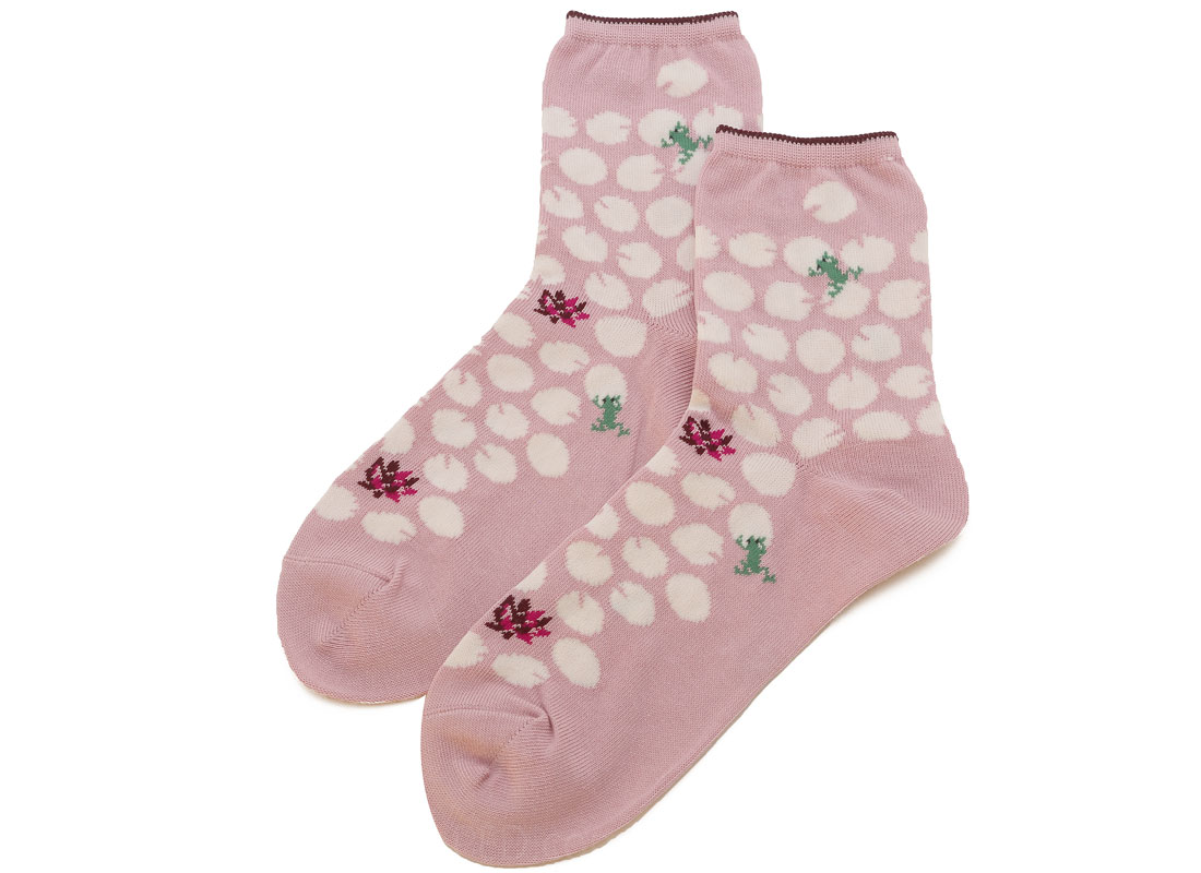 Antipast Frog Socks in Pink