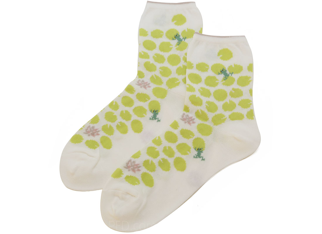 Antipast Frog Socks in White