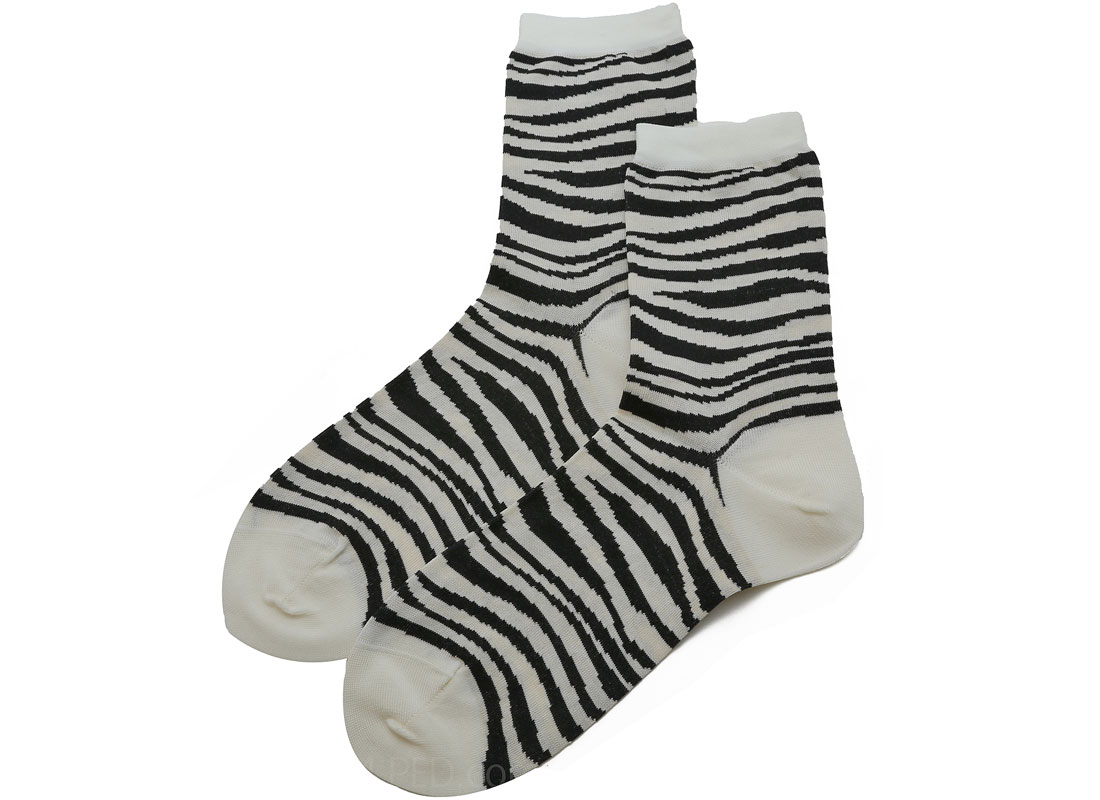 Antipast Zebra Socks in White / Black