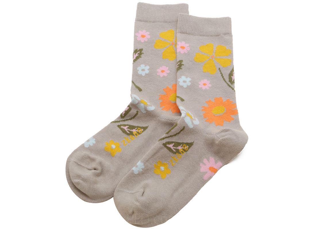 Zkano Fleur Socks in Linen