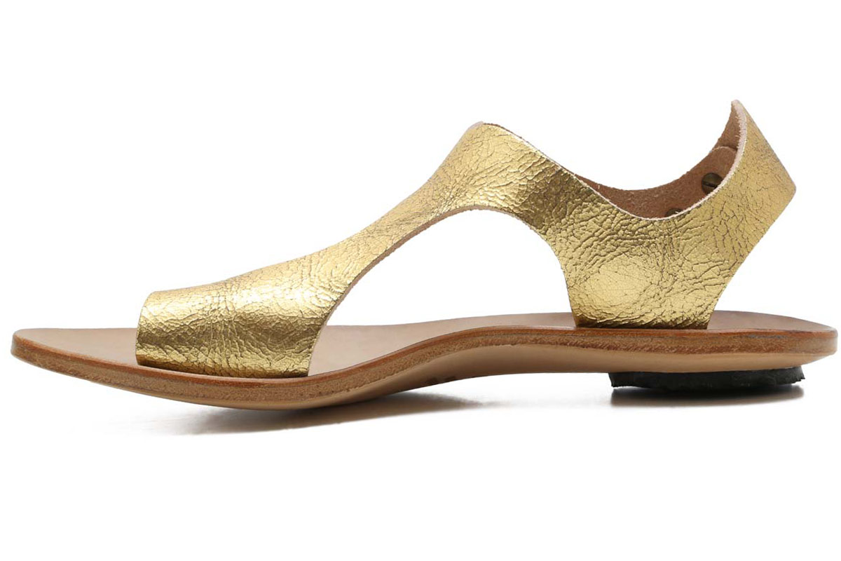 Shoes: Cydwoq Reptile in Gold - Ped Shoes