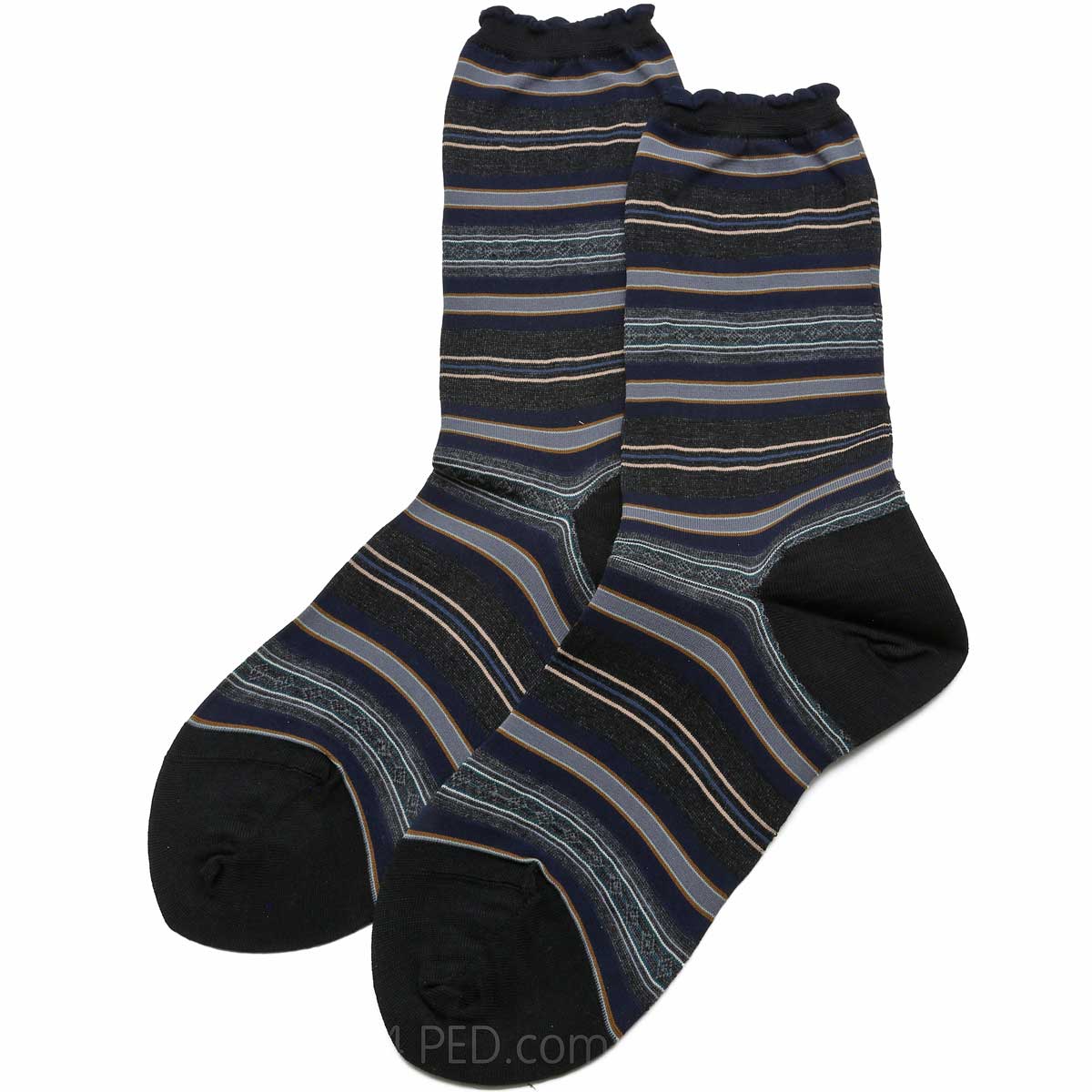 Antipast Rayas Socks in Black / Blue