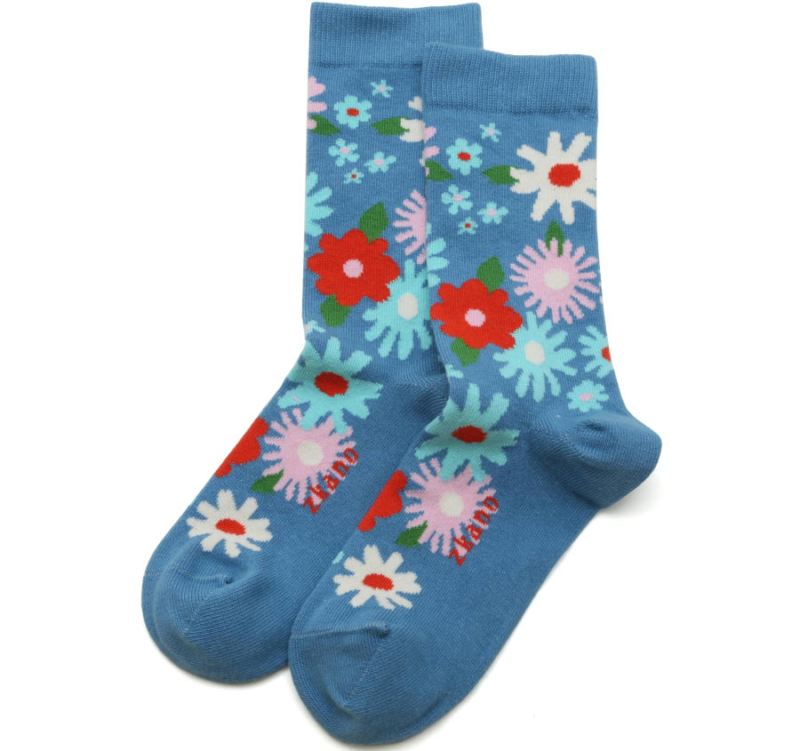 Zkano Fiore Socks in Fjord Blue
