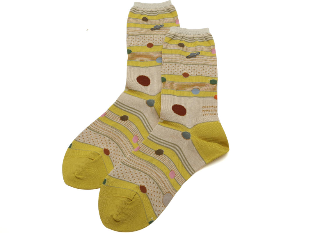 Antipast Orbit Socks in Yellow